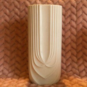 Hutschenreuther White Porcelain Vase Vintage